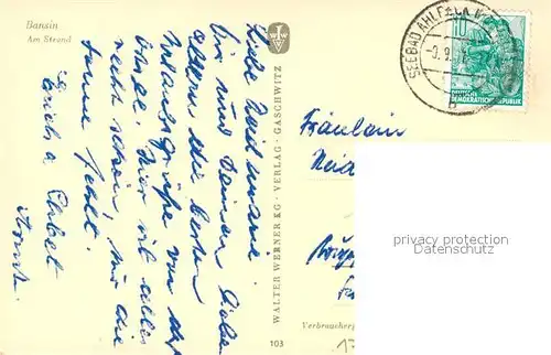 AK / Ansichtskarte Bansin_Ostseebad Strandpartie Bansin_Ostseebad