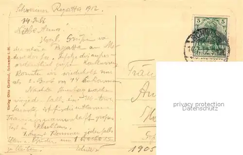 AK / Ansichtskarte Schwerin_Mecklenburg Schloss Seeseite Schwerin_Mecklenburg