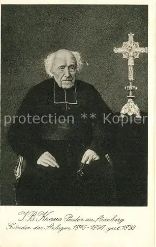 AK / Ansichtskarte Arenberg_Koblenz Pastor J B Kraus Portrait Arenberg_Koblenz
