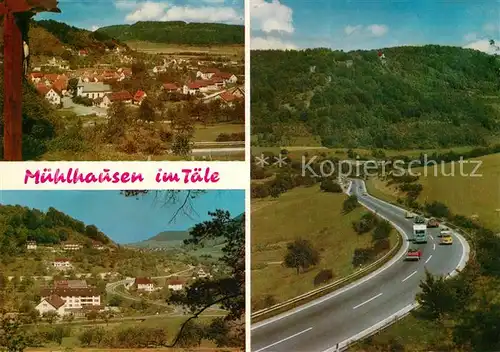 AK / Ansichtskarte Muehlhausen_Taele Panorama Landstrasse Muehlhausen_Taele