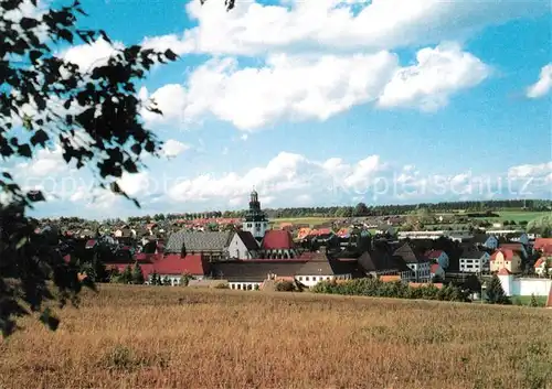 AK / Ansichtskarte Kaisheim Ortsansicht mit Kirche Blick ueber die Felder Kaisheim