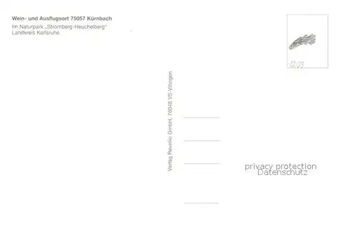 AK / Ansichtskarte Kuernbach_Baden Apothekerpark Wasserschloss Marktplatz Rathaus Kirche Naturpark Stromberg Heuchelberg Kuernbach_Baden