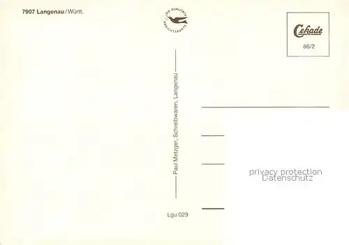 AK / Ansichtskarte Langenau_Wuerttemberg Freihaeusle Rathaus Loenhardskirche Freibad Kirche Langenau Wuerttemberg