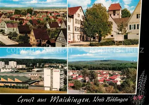AK / Ansichtskarte Maichingen Stadtpanorama Ortsmotiv mit Kirche Industriegebaeude SOLO Maichingen