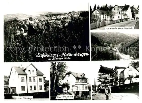 AK / Ansichtskarte Finsterbergen Heim Ernst Kamieth Haus Erholung Haus Margarete Haus Hainfels  Finsterbergen