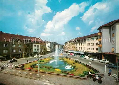AK / Ansichtskarte Bruchsal Schoenbornplatz Fontaene Bruchsal