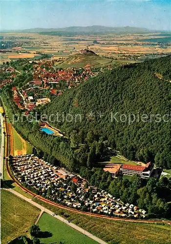 AK / Ansichtskarte Staufen_Breisgau Kurheim Haus Muenstertal Schwarzwald Fliegeraufnahme Staufen Breisgau