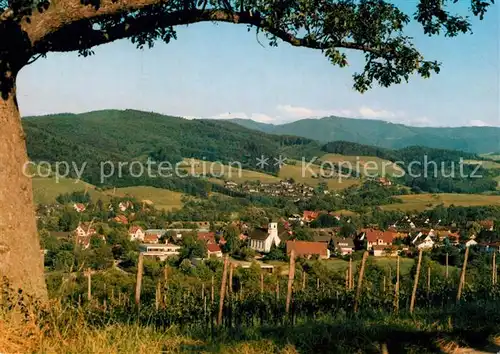 AK / Ansichtskarte Merzhausen_Breisgau Landschaftspanorama Schwarzwald Merzhausen Breisgau
