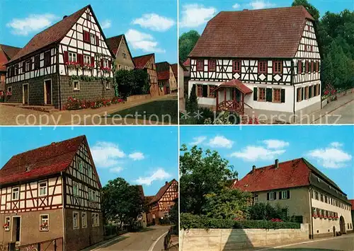 AK / Ansichtskarte Helmstadt Bargen Fachwerkhaeuser Helmstadt Bargen