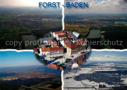 AK / Ansichtskarte Forst_Baden Vier Jahreszeiten Fliegeraufnahmen Forst_Baden