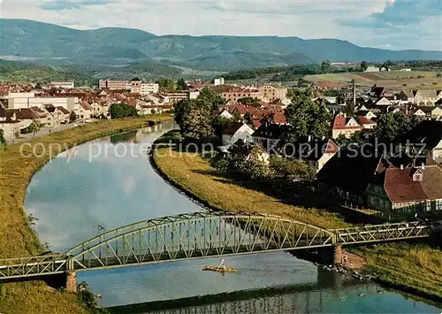 AK / Ansichtskarte Gaggenau Murg Bruecke Murgtal Fliegeraufnahme Gaggenau
