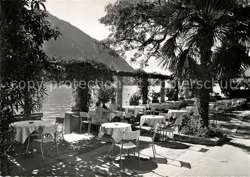 AK / Ansichtskarte Castagnola Cassarate Ristorante Grotto Elvezia Luganersee Castagnola Cassarate