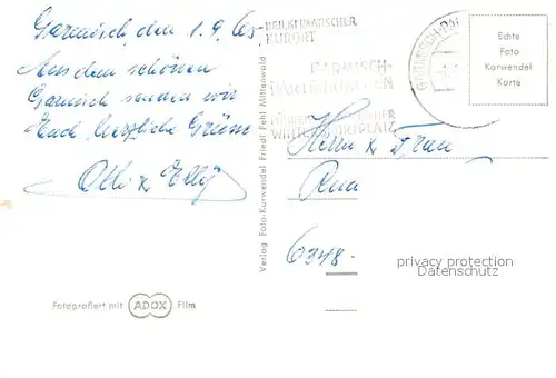 AK / Ansichtskarte Garmisch Partenkirchen Alpspitze Hoellental Zugspitze Garmisch Partenkirchen