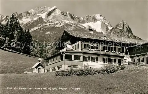 AK / Ansichtskarte Zugspitze Gschwandtnerbauer Zugspitzgruppe Zugspitze