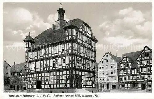 AK / Ansichtskarte Melsungen_Fulda Rathaus Melsungen Fulda