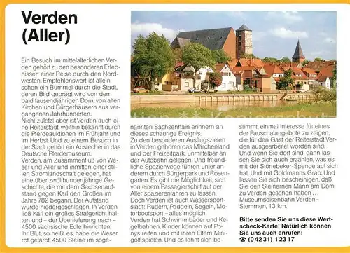 AK / Ansichtskarte Verden_Aller Stadtansicht Chronik Verden_Aller