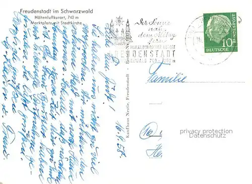 AK / Ansichtskarte Freudenstadt Marktplatz Stadtkirche Freudenstadt
