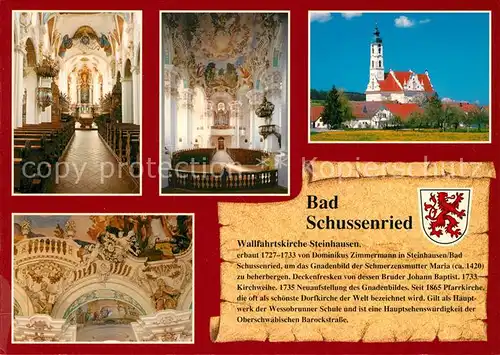 AK / Ansichtskarte Bad_Schussenried Wallfahrtskirche Sankt Peter und Paul Chronik Bad_Schussenried