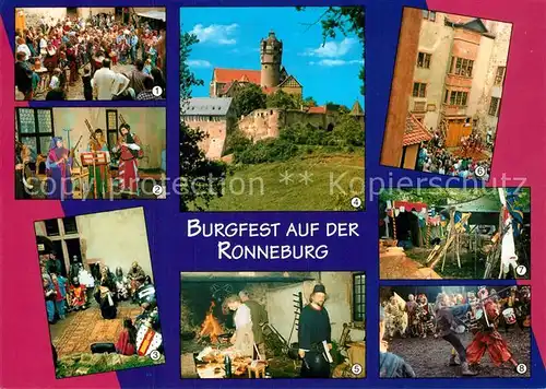 AK / Ansichtskarte Ronneburg_Hessen Landsknechtgruppe Helut Anno Domini SCA Taenzerin  Ronneburg Hessen