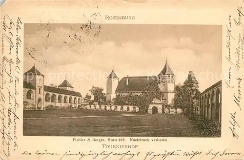 AK / Ansichtskarte Rosenburg Kamp Tournierhof Rosenburg Kamp
