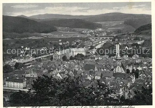 AK / Ansichtskarte Hann._Muenden Stadtblick vom alten Willenschloss Hann. Muenden