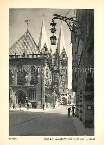 AK / Ansichtskarte Bremen Dom und Rathaus  Bremen