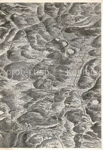 AK / Ansichtskarte Eifel_Region Gebiets Panoramakarte Eifel Region