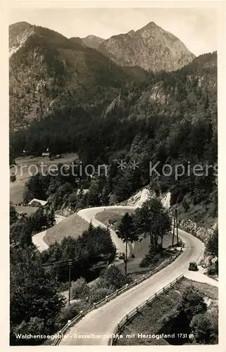 AK / Ansichtskarte Walchensee Kesselbergstrasse Herzogstand Walchensee