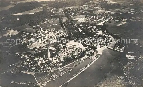 AK / Ansichtskarte Mariestad Fliegeraufnahme Mariestad