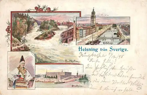 AK / Ansichtskarte Goeteborg Trollhaettan Stockholm Goeteborg