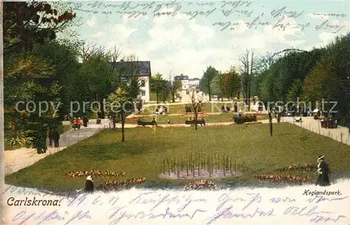 AK / Ansichtskarte Carlskrona Hoglandspark Carlskrona