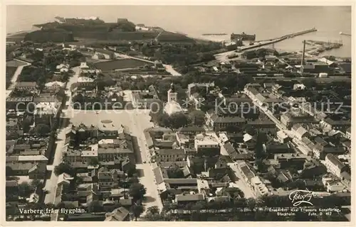 AK / Ansichtskarte Varberg Fliegeraufnahme Varberg