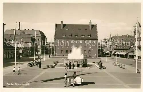 AK / Ansichtskarte Boras Radhuset Markt Boras