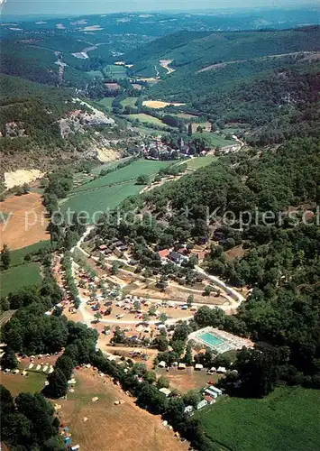 AK / Ansichtskarte Salignac Eyvigues Fliegeraufnahme Camping Freibad Salignac Eyvigues