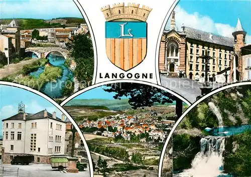 AK / Ansichtskarte Langogne Pont Vieux Chapelle des Penitents Langogne