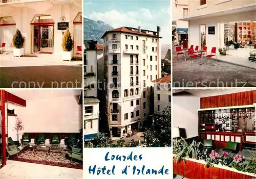 AK / Ansichtskarte Lourdes_Hautes_Pyrenees Hotel d`Irlande Lourdes_Hautes_Pyrenees