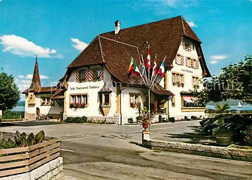 AK / Ansichtskarte Twann Hotel Restaurant Fontana Twann