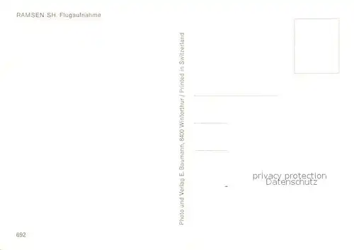 AK / Ansichtskarte Ramsen_SH Fliegeraufnahme Ramsen_SH