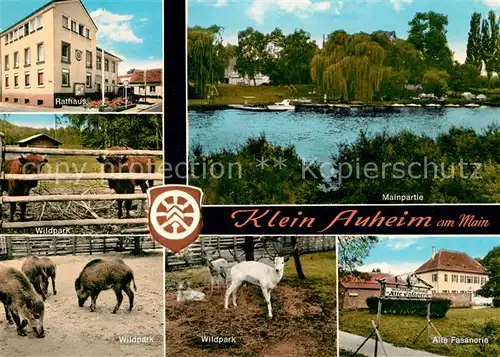 AK / Ansichtskarte Klein Auheim Rathaus Wildpark Alte Fasanerie  Klein Auheim