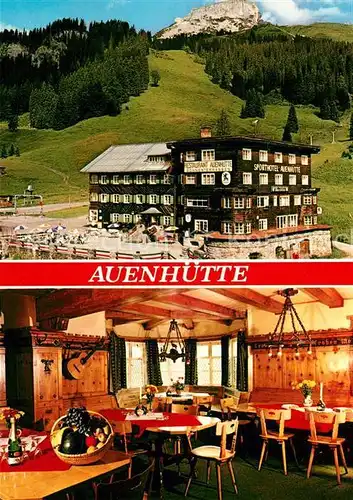 AK / Ansichtskarte Hirschegg_Kleinwalsertal_Vorarlberg Auenhuette Berggasthof Hirschegg_Kleinwalsertal