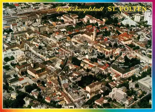 AK / Ansichtskarte St_Poelten Fliegeraufnahme Altstadt St_Poelten
