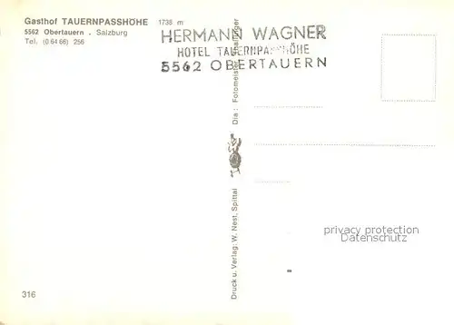AK / Ansichtskarte Obertauern Gasthaus Tauernpasshoehe Obertauern