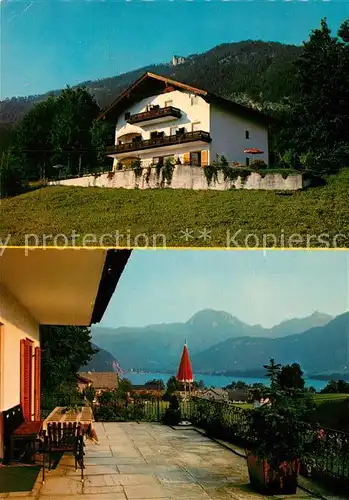 AK / Ansichtskarte St_Wolfgang_Salzkammergut Pension Gruene Au St_Wolfgang_Salzkammergut