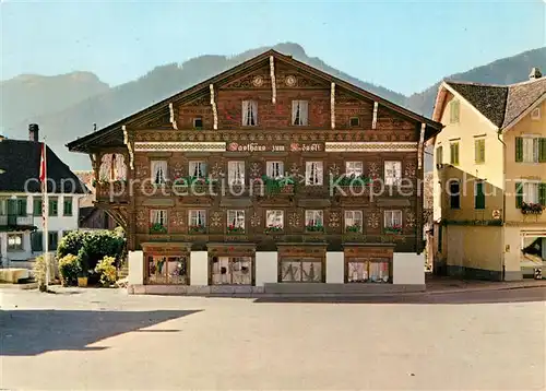 AK / Ansichtskarte Steinen_SZ Hotel Roessli Fam. Koller Steinen_SZ