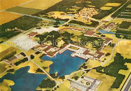 AK / Ansichtskarte Elburg Fliegeraufnahme Flevohof Elburg