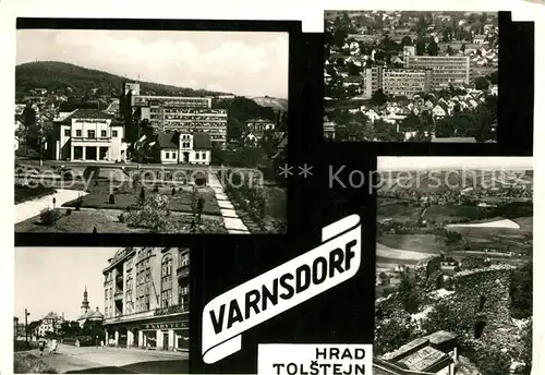 AK / Ansichtskarte Varnsdorf Teilansichten Parkanlage Burgruine Varnsdorf