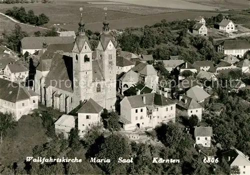 AK / Ansichtskarte Maria_Saal_Kaernten Wallfahrtskirche Fliegeraufnahme Maria_Saal_Kaernten