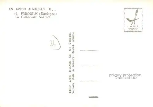 AK / Ansichtskarte Perigueux Cathedrale vue aerienne Perigueux