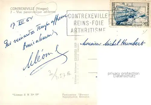 AK / Ansichtskarte Contrexeville_Vosges Vue aerienne Contrexeville_Vosges