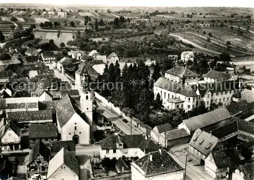 AK / Ansichtskarte Ergersheim_Bas Rhin Abbaye Eglise paroissiale vue aerienne Ergersheim Bas Rhin